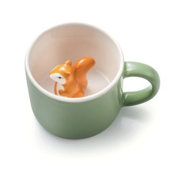 Surprise Hidden Squirrel Ceramic Mug, 2 of 3