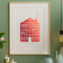 Personalised 40th Ruby Anniversary Foil Home Print, thumbnail 1 of 3