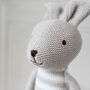 Personalised Bunny Knitted Soft Toy, thumbnail 2 of 4