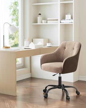 Office Chair Swivel Chair Adjustable Height Armrests, 4 of 11