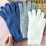 Personalised Hearts Cashmere Wool Warm Winter Gloves, thumbnail 5 of 10