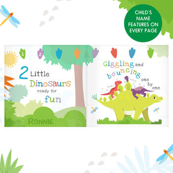 Personalised Dinosaur Book And Stacking Toy, 8 of 8