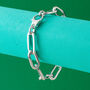Large Long Link Chain Bracelet, thumbnail 2 of 5