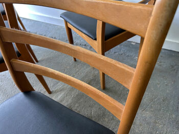Mid Century Set Of Dining Chairs By Schreiber Furniture, 7 of 12