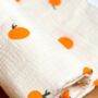 Clementine Pure Cotton Muslin Tassel Baby Blanket, thumbnail 3 of 3