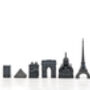 Stainless Steel Skyline Chess Set – Paris Edition, thumbnail 6 of 6