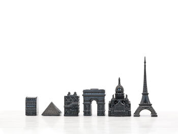 Stainless Steel Skyline Chess Set – Paris Edition, 6 of 6