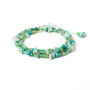 Amazonite And Turquoise Beaded Wrap Bracelet, thumbnail 2 of 5