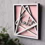 Personalised Couple Wooden Wall Art Sign, thumbnail 6 of 8