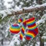Handmade Felt Rainbow Bauble Christmas Tree Decoration, thumbnail 4 of 4
