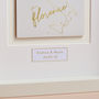 Personalised Gold Foil Line Map Picture, thumbnail 4 of 5