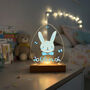 Easter Egg Bunny LED Night Light With Name, thumbnail 4 of 8