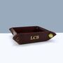 Personalised Initial Leather Coin Tray, thumbnail 2 of 5