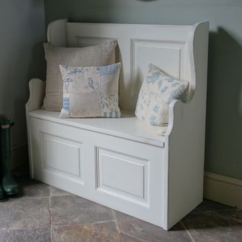 Two Seater Monks' Bench Hand Painted In Any Colour, 3 of 10
