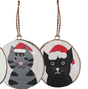 Cat Christmas Tree Decorations Set, 3 of 3