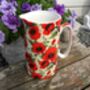 Large China Jug In Vibrant Poppy Design, thumbnail 3 of 8