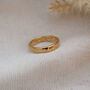 Gold Personalised Constellation Eternity Engraved Ring, thumbnail 4 of 7