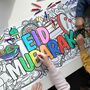 Eid Mubarak Giant Colouring Poster Banner One.4m, thumbnail 3 of 8