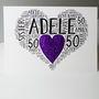 Personalised 50th Birthday Sparkle Card, thumbnail 6 of 12