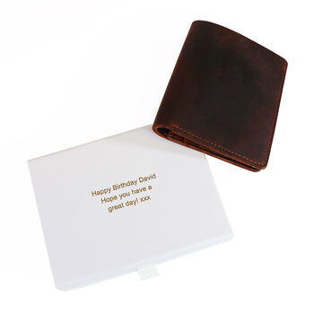 Personalised Buffalo Leather Sports Wallet, 3 of 12