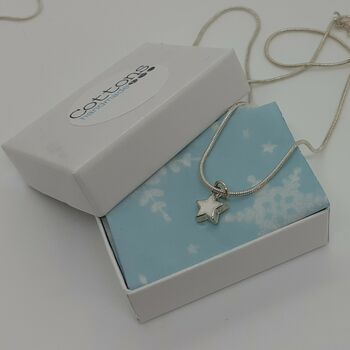 'Unwrap A Card' Glass Filled Star Necklace, 2 of 12