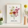 Personalised Birth Flower Family Print, thumbnail 5 of 11
