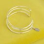 Silver Strand Bangle Bracelet, thumbnail 3 of 5