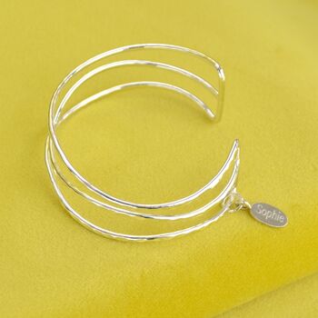 Silver Strand Bangle Bracelet, 3 of 5