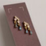 Sapphire Blue Sterling Silver Stud Earrings, thumbnail 4 of 6