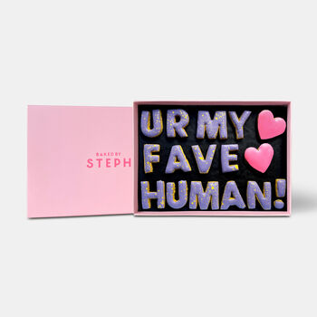 Ur My Fave Human! Letterbox Message Cookies Purple, 2 of 7