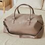 Personalised Weekend Holdall Bag In Taupe, thumbnail 1 of 3