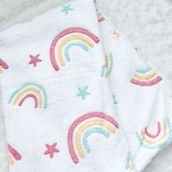 Rainbow Baby Blanket | New Baby Gift, 2 of 2