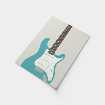 Silver Sky Guitar Print | Guitarist Music Poster, 10 of 11