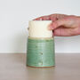 Speckled Clay Candle Pot With Refill Eucalyptus, thumbnail 4 of 6
