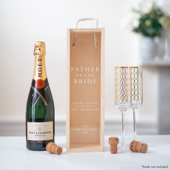 Personalised Father Of The Bride / Groom Bottle Gift Box, 2 of 6