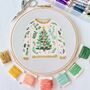 Christmas Jumper Embroidery Kit, thumbnail 1 of 6