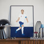 Harry Kane England Football Poster, thumbnail 1 of 3