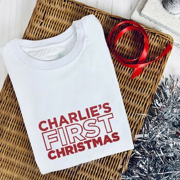My First Christmas T Shirt – Personalised, 3 of 5