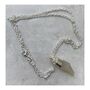 925 Silver Jagged Quartz Necklace, thumbnail 1 of 8