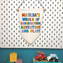 Personalised Child's Imagination Play Room Hanging Sign, thumbnail 9 of 9