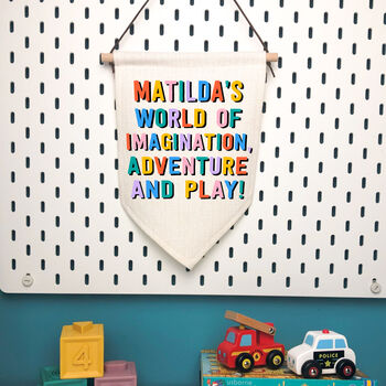 Personalised Child's Imagination Play Room Hanging Sign, 9 of 9