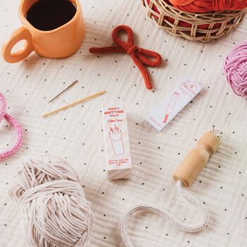 French Knitting Bobbin With Instructions, Hook And Needle, 2 of 2