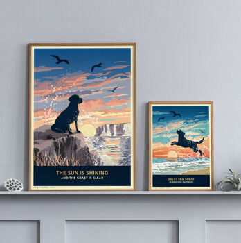 Coastal Labrador Print. Limited Edition Dog Lover Gift, 4 of 12