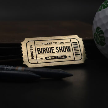 'The Birdie Show' Personalised Golf Ball Marker, 7 of 8