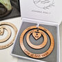Wooden Couples Personalised Hoop Decoration, thumbnail 4 of 4