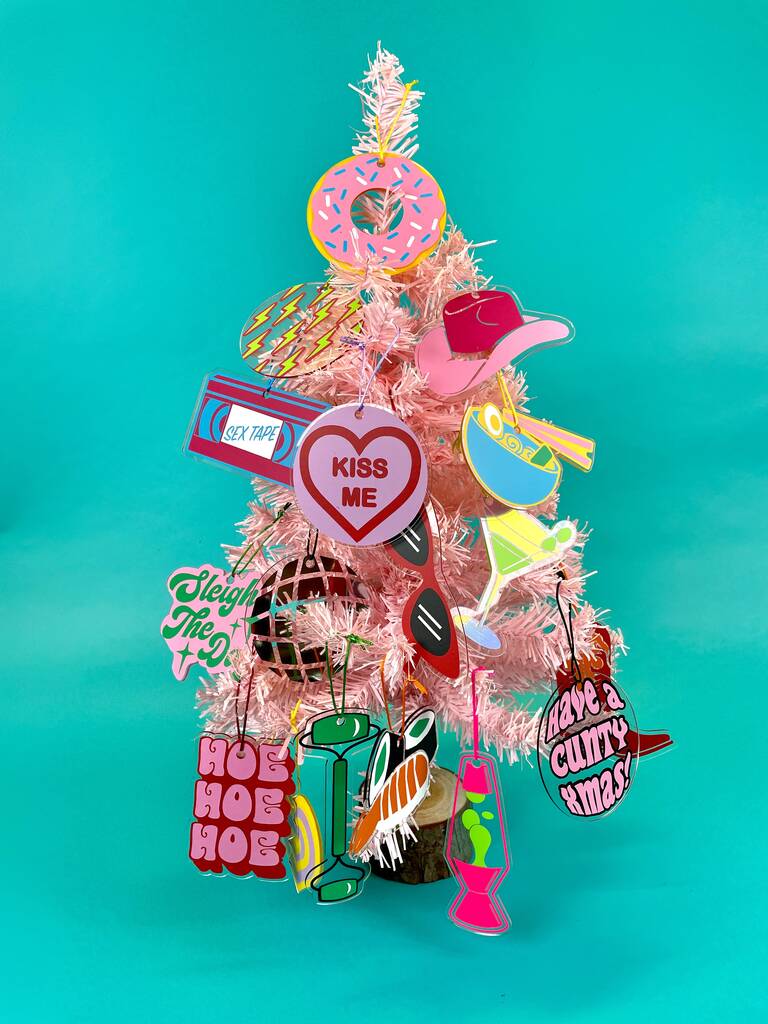 Uv Glow Lava Lamp Christmas Tree Ornament Decoration By Yil Printworks