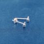 Tiny Bear Sterling Silver Stud Earrings, thumbnail 6 of 7