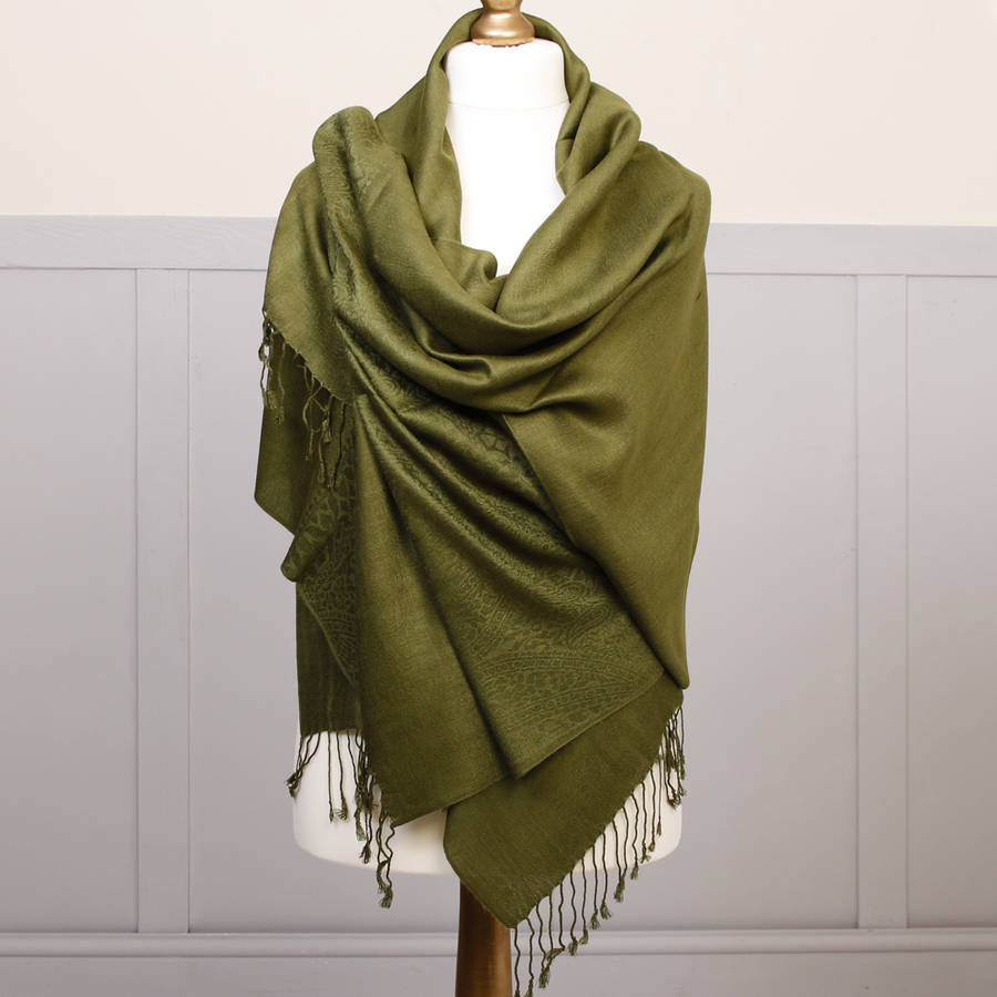 Large Pashmina Shawl By Dibor | Notonthehighstreet.com