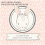 Personalised New Baby Bunny Print, thumbnail 2 of 8