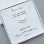 Sterling Silver Seven Ring 70th Birthday Necklace, thumbnail 1 of 2